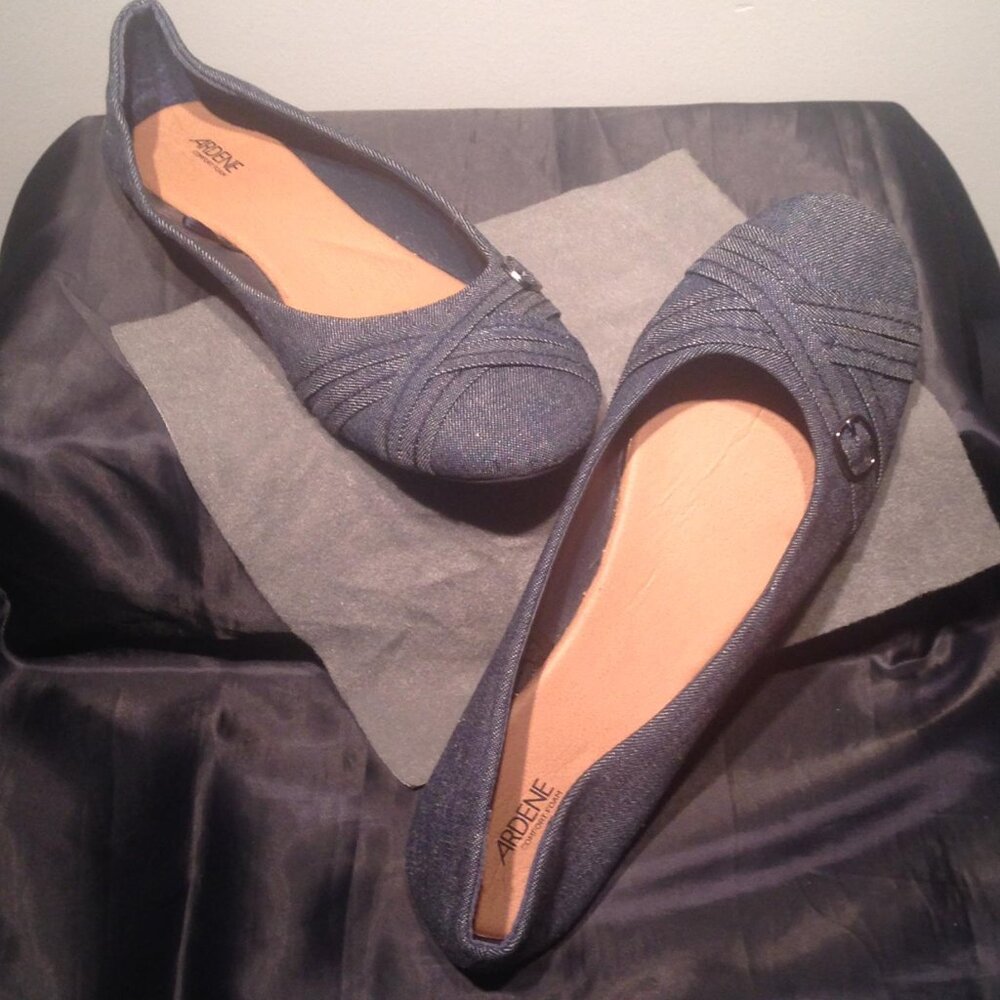 Ardene Comfort Foam Women's Denim Ballerina Shoes
